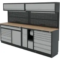 OEM Modulares Werkplatzsystem 10-teilig, schwarz, grau