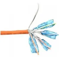 InLine Verlegekabel Cat.6, 250MHz, S/FTP (PiMf), CU, AWG23, halogenfrei, 50m, 50 m, Cat6, S/FTP (S-STP), Orange