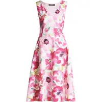 Vera Mont Cocktailkleid "Damen mit Blumenprint" Nahttasche Cut-Outs