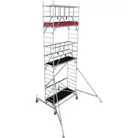 Krause Alu-Faltgerüst ProTec XS, 200 kg/m², gebremste Rollen, L 2000 x B 700 x H 6800 mm