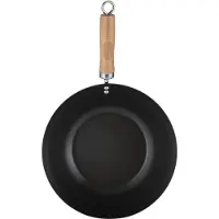 Typhoon World Foods 1401.108 Wokpfanne, 28 cm max. Durchmesser, Gusseisen/Gussaluminium, Induktionsherd-geeignet, Antihaftbeschichtung