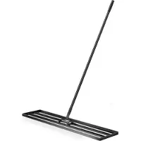 Wiltec Aluminium Rasenrakel 121,9x25,4cm Stiel Sanden Levelingrake Flächenebner