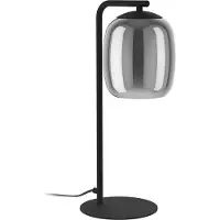 Eglo Elegante Tischlampe Ciampino Ø 15 cm – mit Rauchglas