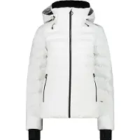 CMP wattierte Damen Skijacke mit Clima Protect und Kapuze weiss 42