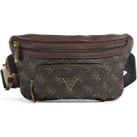 GUESS für Herren. HMEVZLP3231 Vezzola Smart Gürteltasche Logo 4G braun (OSFA), Lässig, Polyurethan