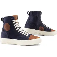 Falco Lennox 3 Perforierte Blaue Motorradschuhe Größe 42