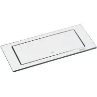 Evoline Backflip Steckdose - versenkbare Steckdose 2 fach mit USB-C Charger, Kunststoff / Metall weiß matt