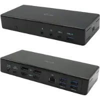 I-Tec USB-C Quattro Display Docking Station with Power Delivery 85 W, Kabelgebunden, USB 3.2 Gen 1 (3.1 Gen 1) Type-C, 85 W, 3,5 mm, 10,100,1000 Mbit/s, Schwarz