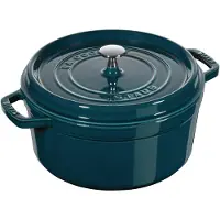 Staub La Cocotte Cocotte 26 cm, rund, La-Mer, Gusseisen
