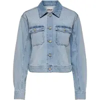 ONLY Jeansjacke in Light Blue Denim | Gr.: XL