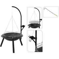 Progarden Feuerschale mit Grill BBQ 55 cm