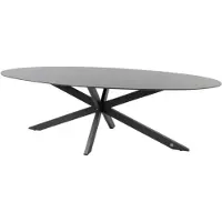 4Seasons Privada Tischgestell oval 221x88 cm Edelstahl