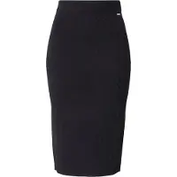 Armani Exchange für Damen. 8NYN9AYMH6Z1200 Schwarzer Midirock (XS), Lässig, Viskose