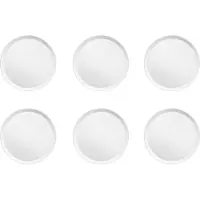 Medard de Noblat Yaka Weiß - Set mit 6 Desserttellern