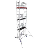 Krause Alu-Fahrgerüst ProTec, 200 kg/m², TÜV-geprüft, gebremste Rollen, L 2000 x B 700 x H 8300 mm