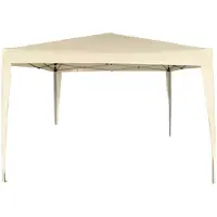 Aktive Gartenlaube 300 x 240 x 300 cm Stahl Creme Kunststoff