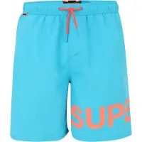 Superdry für Herren. M3010244A Blauer grafischer Badeanzug (XXL), Strandbekleidung, Recyceltes Polyester, Nachhaltig
