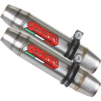 Gpr Exhaust Systems Deeptone Inox Dual Gw250-f Inazuma 12-17 Homologierter Slip On Schalldämpfer