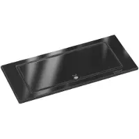 NABER Evoline BackFlip USB C, Einbausteckdosenelemente, mit Schukosteckdosen, flächenbündig H 5 mm, Glas schwarz 8031188