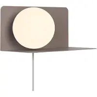 Nordlux Lilibeth Wandleuchte E14 Braun Kinderzimmer-Lampe mit Ablage 2312931018