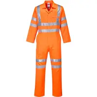 Portwest RT42 Warnschutz Polyester-Baumwoll Overall RIS Orange Tall Gr. XL