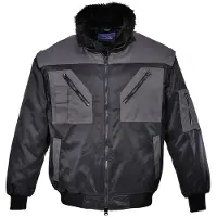 Portwest Pilotenjacke PJ20" - Schwarz/Grau XS"