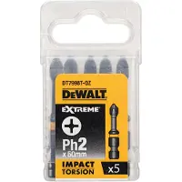 DeWalt Impact bits Extreme Impact Torsion PH2x50mm 5pcs (DT7998T)
