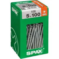 Spax Universalschrauben 5.0 x 100 mm TX 20 Senkkopf - 100 Stk. GLO763031774