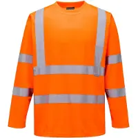 Portwest Warnschutz Langarm T-Shirt S178" - Orange XL"