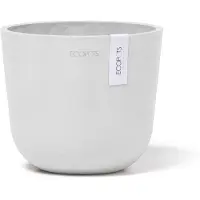 Ecopot's Blumentopf "Oslo Mini 16 Weiß", für den Innenbereich
