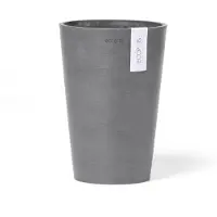 Ecopot's Blumentopf "Pisa 17,5 Grau", für den Innenbereich