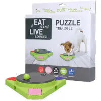Eat Slow Puzzle Anti-Raucher-Futterschale – Puzzle – Dreieck