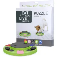 Eat Slow Puzzle Anti-Raucher-Futterschale – Puzzle – Kreis