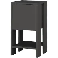 Merkloos Nachttisch - Stilvolles Anthrazit - 30x55x30cm - Langlebiges Melamin