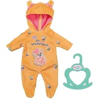 Baby Born Little Bär Onesie 36cm - Puppenanzug Einteiler mit Kapuze, Bären-Ohren