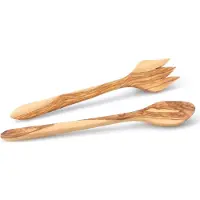 Continenta Salatbesteck, (Set, 2 tlg.), aus robustem Olivenholz