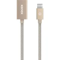 Kanex USB-C - USB-A 21cm, 0,21 m, USB C, USB A, USB 3.2 Gen 1 (3.1 Gen 1), Männlich/Weiblich, Gold