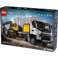 LEGO Volvo FMX LKW mit EC230 Electric Raupenbagger
