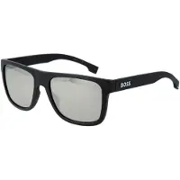 HUGO BOSS BOSS 1647/S Herren-Sonnenbrille Vollrand Quadratisch Kunststoff-Gestell, schwarz