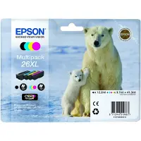 Epson 26XL - Inktcartridge / Multipack - BK + C + M + Y (4 st. / 41,3 ml)