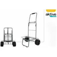 Aktive 62377 Faltbarer Strandwagen Mit Großen Rädern 55x40x100 Cm
