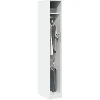 vidaXL Kleiderschrank Weiß 30x50x200 cm Holzwerkstoff