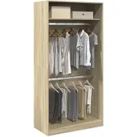 vidaXL Kleiderschrank Sonoma-Eiche 100x50x200 cm Holzwerkstoff