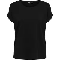 ONLY "ONLMOSTER – T-Shirt mit melierter Optik und elastischem Material" meliert, casual, lässig geschnitten, Viskosemischung, Rundhals