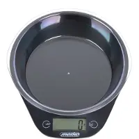 Mesko Kitchen scale Adler Kitchen scale with a bowl Adler MS 3164 (black color)