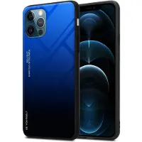 Cadorabo TPU 2 Farben Glas Hülle
