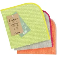 Cawö Geschirrhandtuch Uni Pistachio Mandarin (3er-Set)