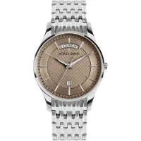 Jacques Lemans 1-2193L Herren-Armbanduhr Quarz Stahl/Braun