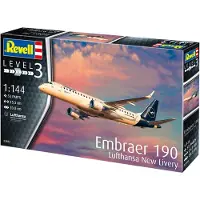 Revell 03883, Vormontiert, 1:144, Embraer 190 Lufthansa New Livery, Beide Geschlechter, 55 Stück(e), 10 Jahr(e)