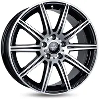 KESKIN 18 Zoll KESKIN KT16 5x112 ET45 Alufelgen BLACK FRONT POLISH